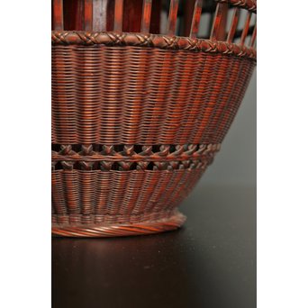 初代田辺竹雲斎　竹花籠　S2837 