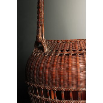 初代田辺竹雲斎　竹花籠　S2837 