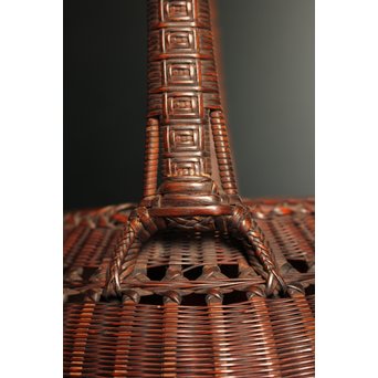 初代田辺竹雲斎　竹花籠　S2837 