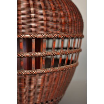 初代田辺竹雲斎　竹花籠　S2837 
