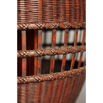 初代田辺竹雲斎　竹花籠　S2837 