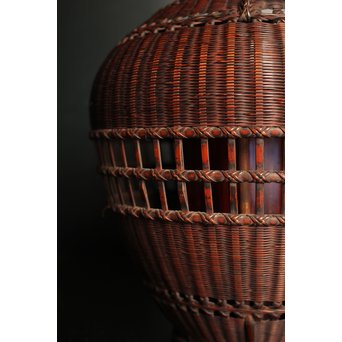 初代田辺竹雲斎　竹花籠　S2837 