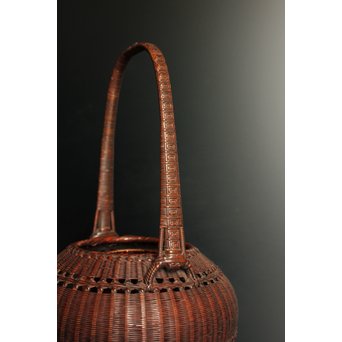 初代田辺竹雲斎　竹花籠　S2837 