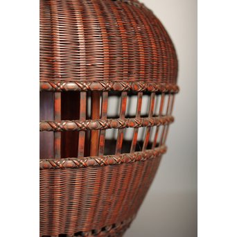 初代田辺竹雲斎　竹花籠　S2837 