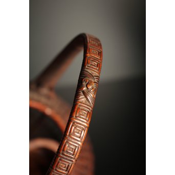 初代田辺竹雲斎　竹花籠　S2837 