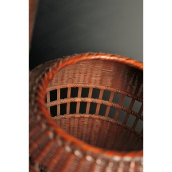 初代田辺竹雲斎　竹花籠　S2837 