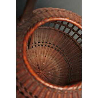 初代田辺竹雲斎　竹花籠　S2837 