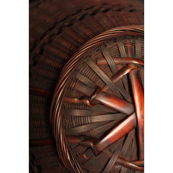 初代田辺竹雲斎　竹花籠　S2837 