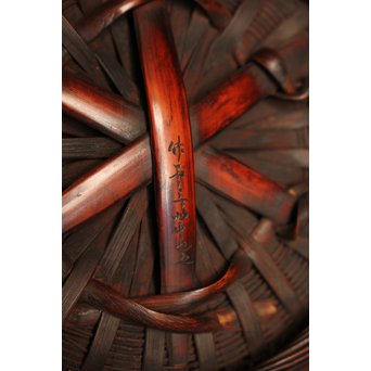 初代田辺竹雲斎　竹花籠　S2837 