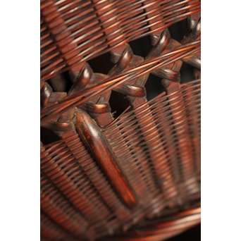 初代田辺竹雲斎　竹花籠　S2837 