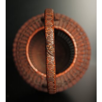 初代田辺竹雲斎　竹花籠　S2837 