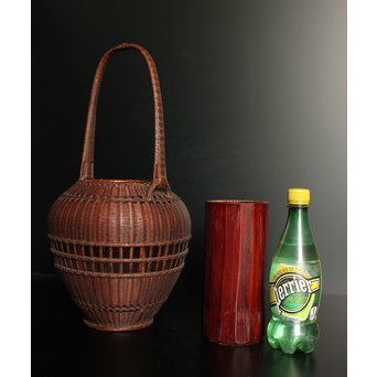 初代田辺竹雲斎　竹花籠　S2837 