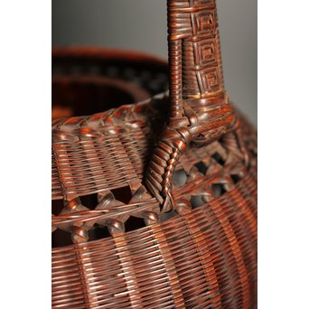 初代田辺竹雲斎　竹花籠　S2837 