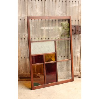 アップリケ/パッチワークガラス嵌め込み窓　GD992 