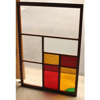 アップリケ/パッチワークガラス嵌め込み窓　GD992 