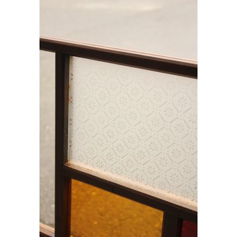 アップリケ/パッチワークガラス嵌め込み窓　GD992 