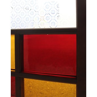 アップリケ/パッチワークガラス嵌め込み窓　GD992 