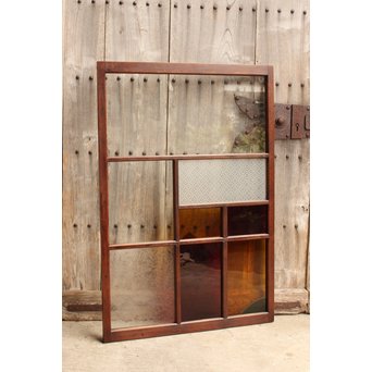 アップリケ/パッチワークガラス嵌め込み窓　GD992 