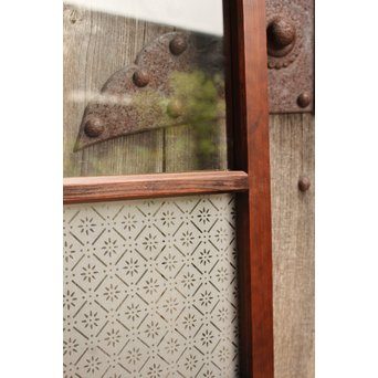 アップリケ/パッチワークガラス嵌め込み窓　GD992 