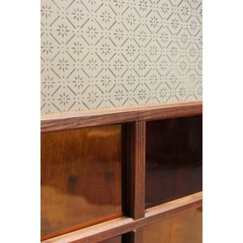 アップリケ/パッチワークガラス嵌め込み窓　GD992 