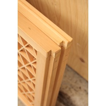 デッドストック美品　桜麻胡麻他七種組子意匠書院　4枚1組　R1983 