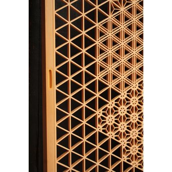 デッドストック美品　桜麻胡麻他七種組子意匠書院　4枚1組　R1983 