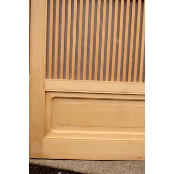 デッドストック美品　大型両面仕様ワーロン格子建具　4枚1組　L831 