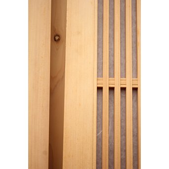 デッドストック美品　大型両面仕様ワーロン格子建具　4枚1組　L831 