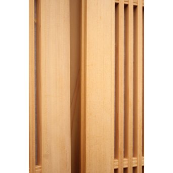 デッドストック美品　大型両面仕様ワーロン格子建具　4枚1組　L831 