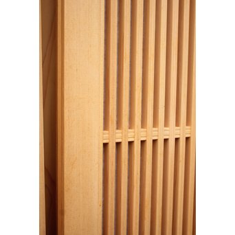 デッドストック美品　大型両面仕様ワーロン格子建具　4枚1組　L831 