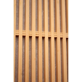 デッドストック美品　大型両面仕様ワーロン格子建具　4枚1組　L831 