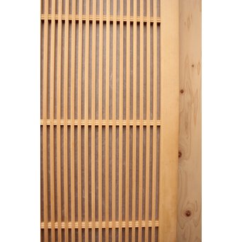 デッドストック美品　大型両面仕様ワーロン格子建具　4枚1組　L831 