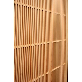 デッドストック美品　大型両面仕様ワーロン格子建具　4枚1組　L831 