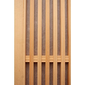 デッドストック美品　大型両面仕様ワーロン格子建具　4枚1組　L831 