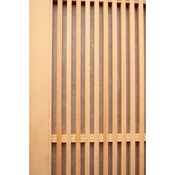 デッドストック美品　大型両面仕様ワーロン格子建具　4枚1組　L831 