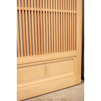 デッドストック美品　大型両面仕様ワーロン格子建具　4枚1組　L831 