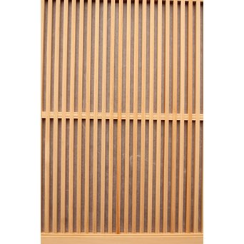 デッドストック美品　大型両面仕様ワーロン格子建具　4枚1組　L831 