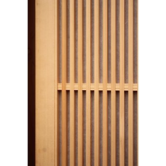 デッドストック美品　大型両面仕様ワーロン格子建具　4枚1組　L831 