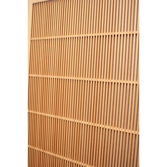 デッドストック美品　大型両面仕様ワーロン格子建具　4枚1組　L831 