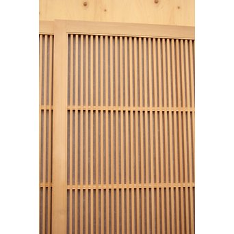 デッドストック美品　大型両面仕様ワーロン格子建具　4枚1組　L831 