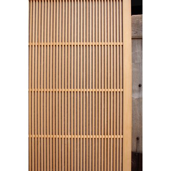 デッドストック美品　大型両面仕様ワーロン格子建具　4枚1組　L831 