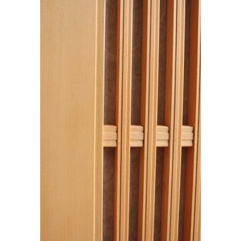 デッドストック美品　大型両面仕様ワーロン格子建具　4枚1組　L831 