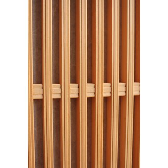デッドストック美品　大型両面仕様ワーロン格子建具　4枚1組　L831 
