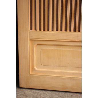 デッドストック美品　大型両面仕様ワーロン格子建具　4枚1組　L831 