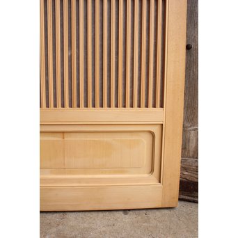 デッドストック美品　大型両面仕様ワーロン格子建具　4枚1組　L831 