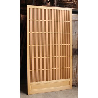 デッドストック美品　大型両面仕様ワーロン格子建具　4枚1組　L831 