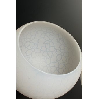 腐食桜紋オパール照明　2個1組　A1629 