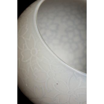 腐食桜紋オパール照明　2個1組　A1629 