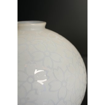 腐食桜紋オパール照明　2個1組　A1629 