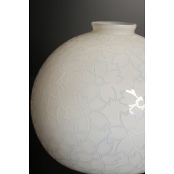 腐食桜紋オパール照明　2個1組　A1629 